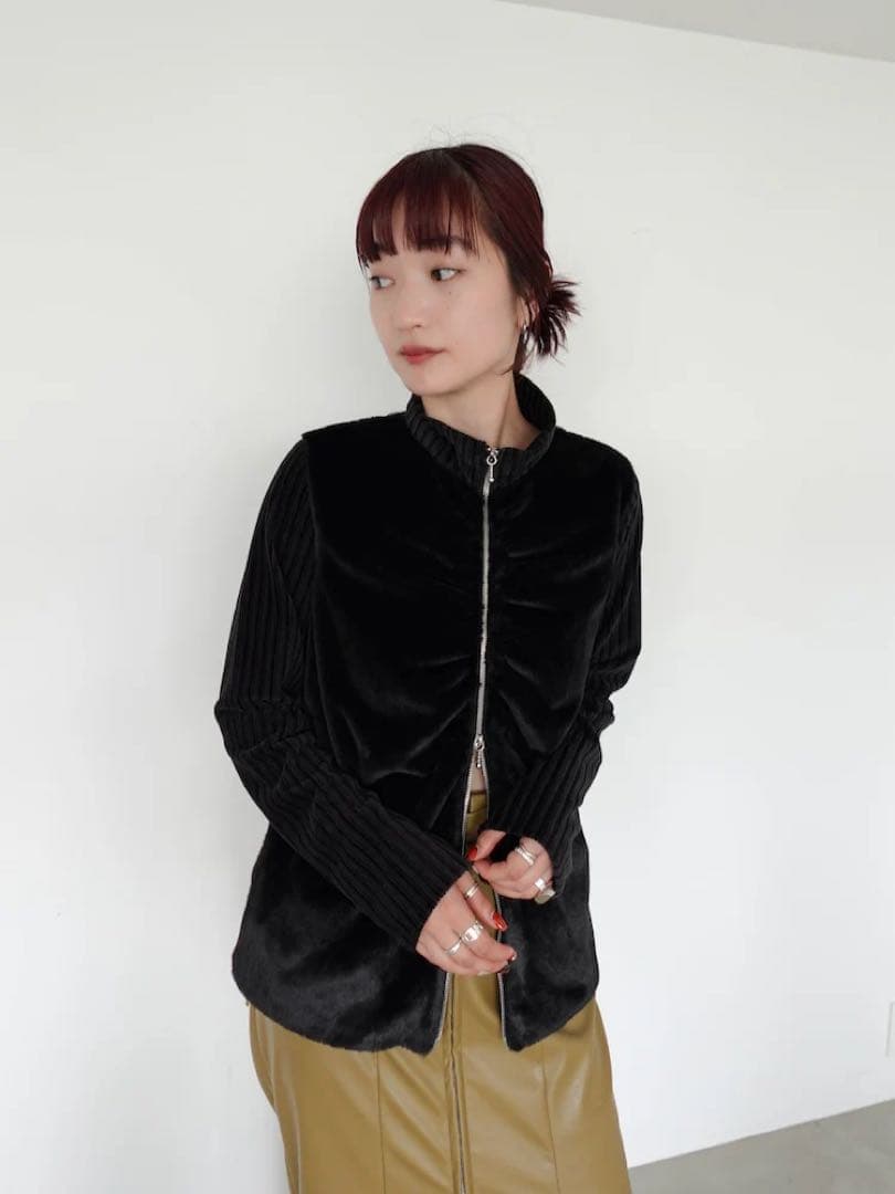 【限定値下げ】sahara（MARTE）Fur Docking Zip Top