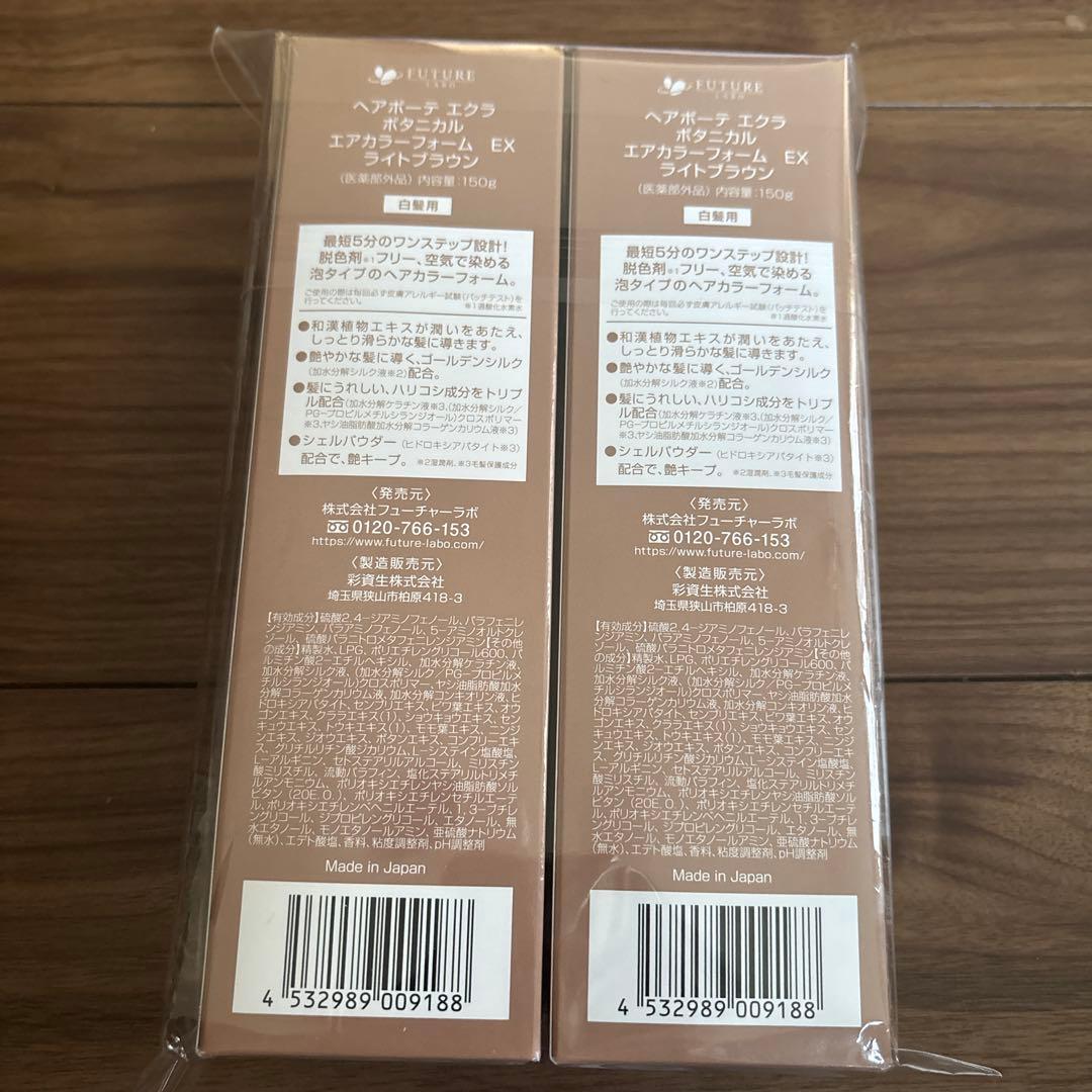 ヘアポーテ　エクラ　ボタニカル　エアカラーフォームEXライトブラウン