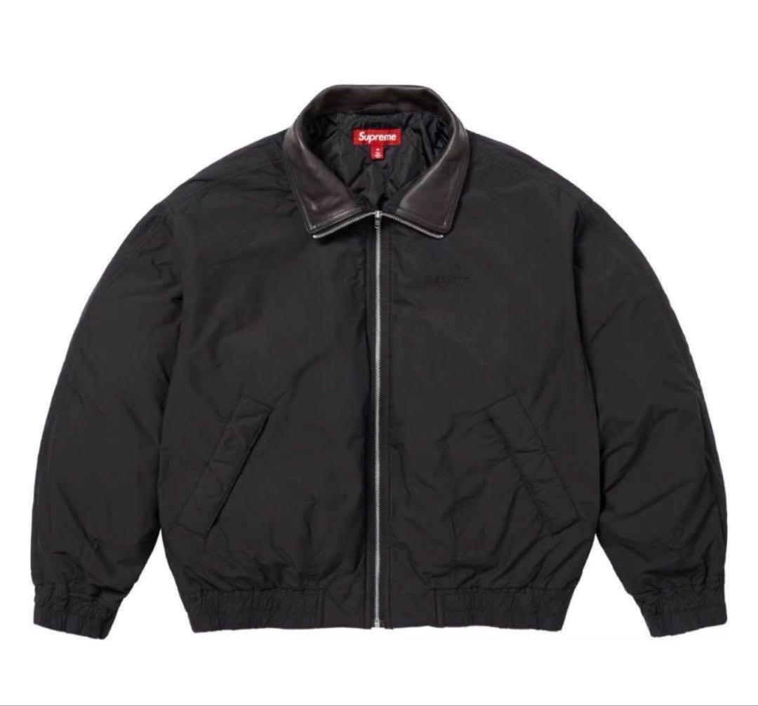 ジャケット・アウター Supreme Leather Collar Utility Jacket S