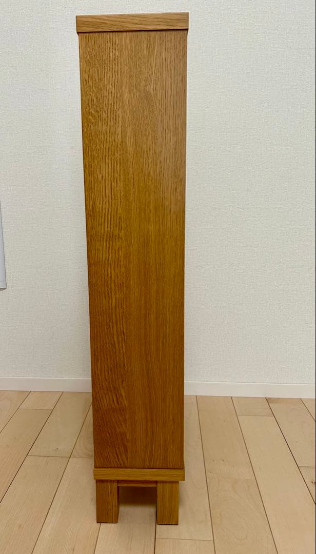 ♦︎廃盤♦︎ MUJI　無印良品　オーク材薄型ラック・小・奥行16cm　本棚