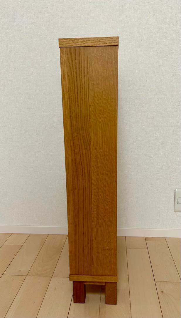 ♦︎廃盤♦︎ MUJI　無印良品　オーク材薄型ラック・小・奥行16cm　本棚