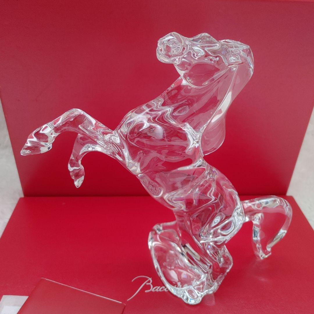 【未使用・美品】バカラ2026年干支Baccaratいななく馬　クリスタル/クリ