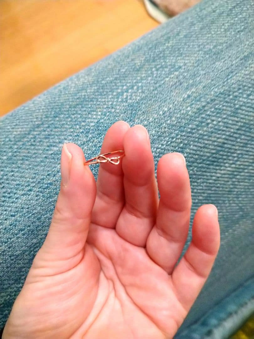 ｋ１０ＰＧ　リボンモチーフ　　　　　リング １２号