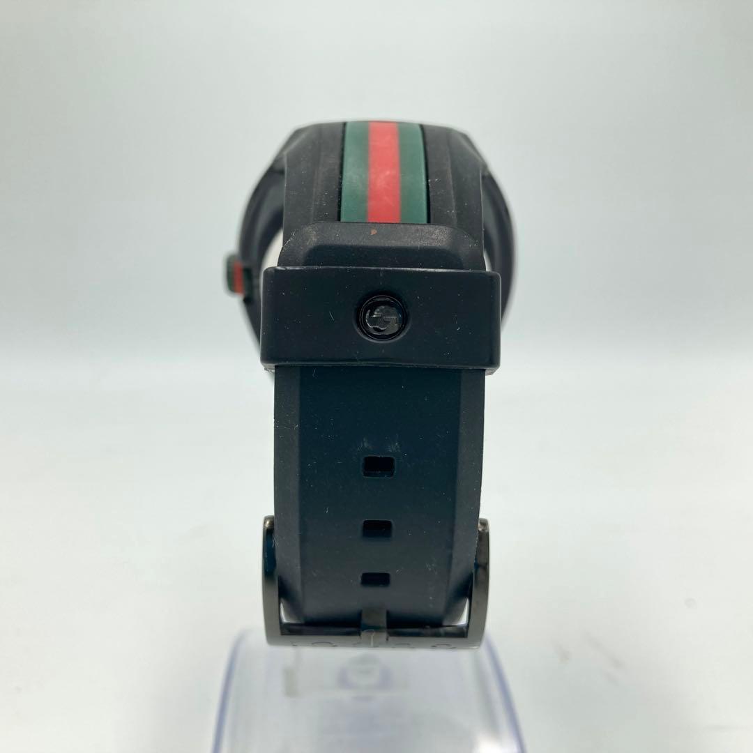 グッチ SYNC 腕時計 黒 メンズ シェリーライン