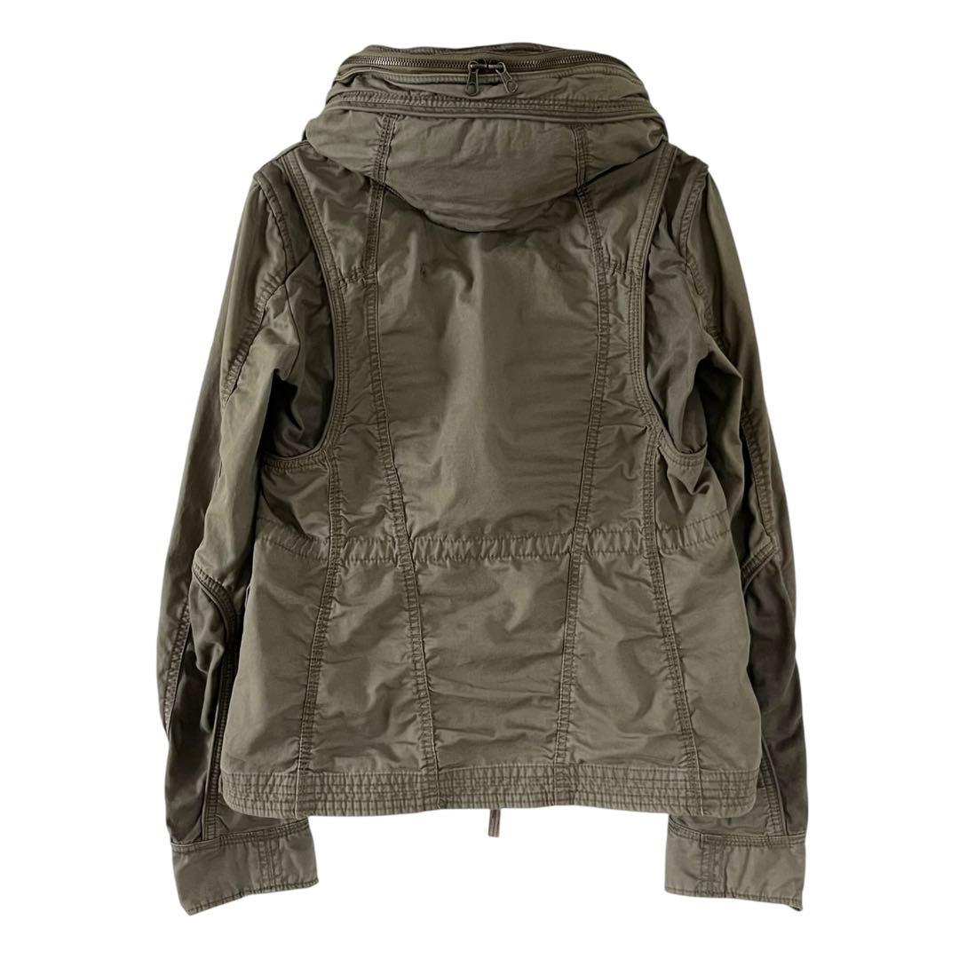 00s goa bono ミリタリージャケット F ダブルジップ グランジ コア