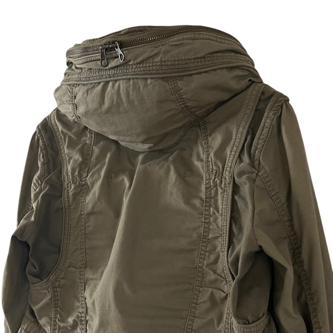 00s goa bono ミリタリージャケット F ダブルジップ グランジ コア