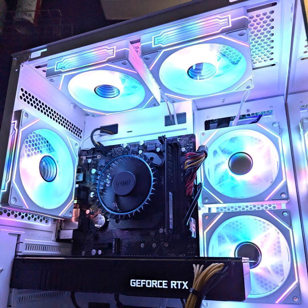 【TITANIUM】✨高性能✨白い光る✨ゲーミングPC✨RTX3080①