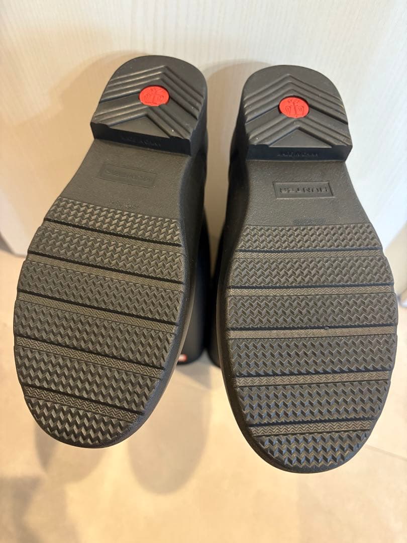 【NT】HUNTER ブラック 長靴 バックル付き　23センチ