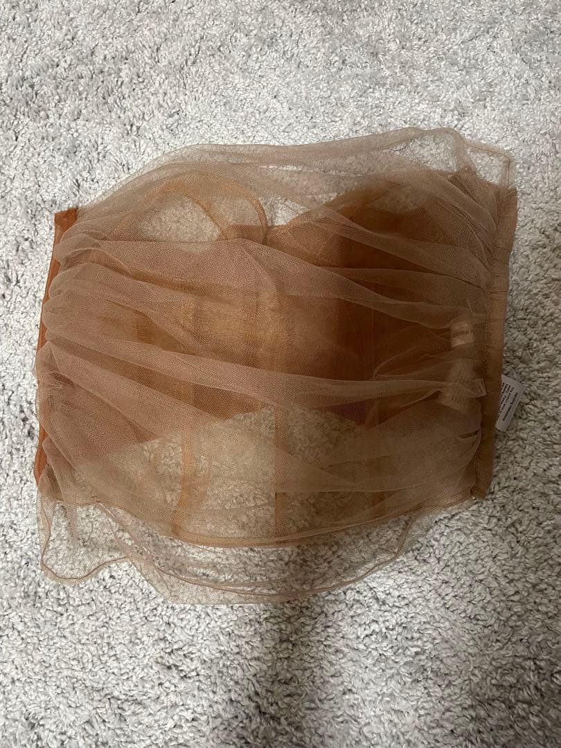 Chika Kisada シアー　チュール　ビスチェ　サーモンピンク