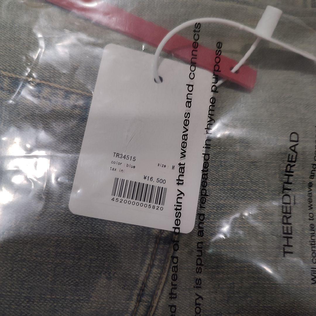S cutting denim 1 blue THEREDTHREAD　M