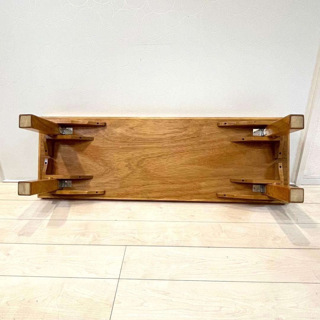 【光製作所】折りたたみ座卓 玉杢風ローテーブル 天然木 和モダン 高級 和室