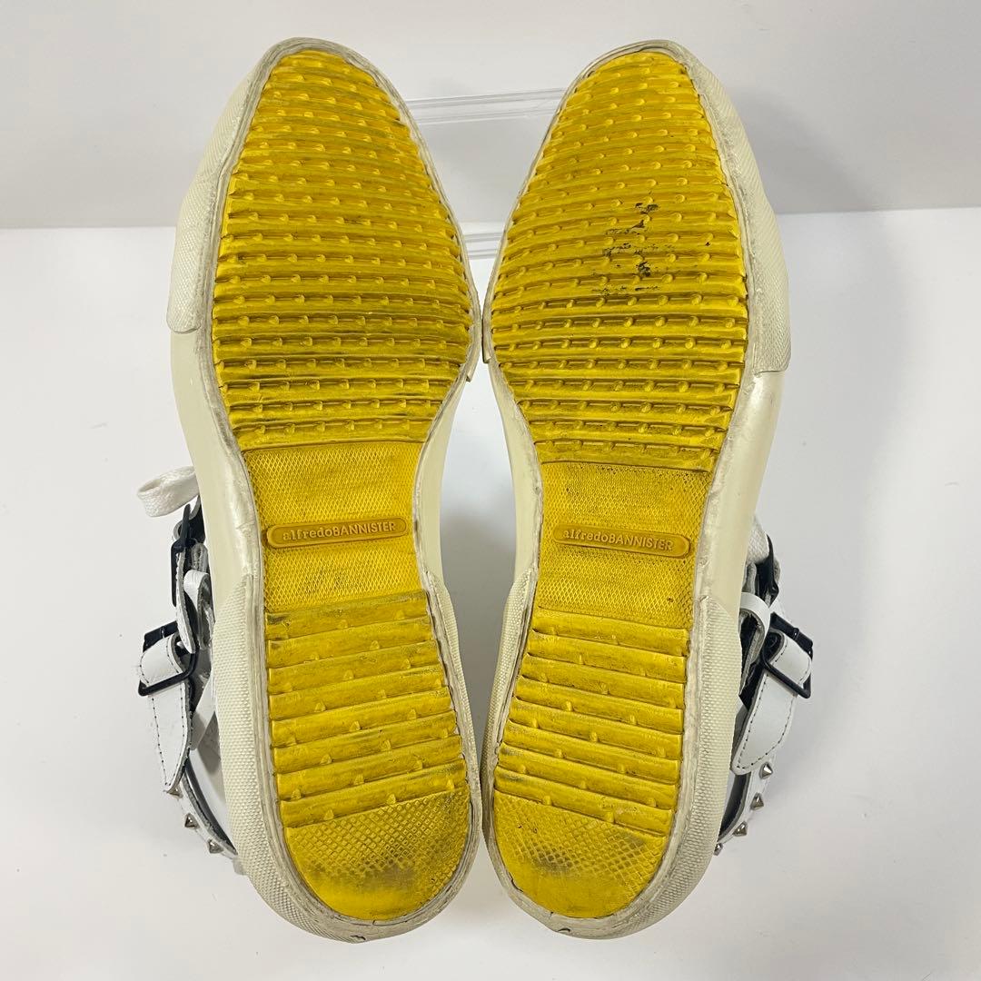 アルフレッドバニスター スタッズ付 ハイカットスニーカー