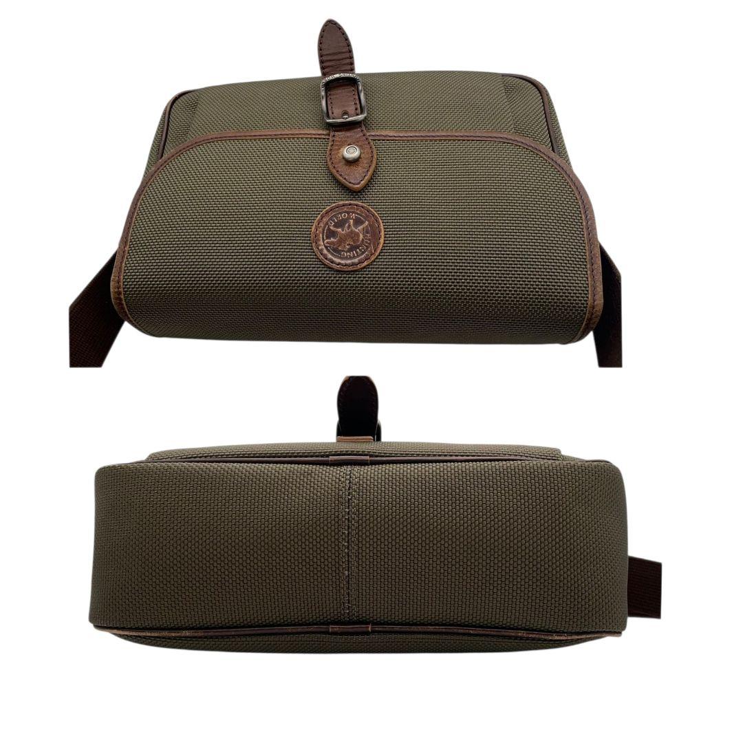 ハンティングワールド　ショルダーバッグ　緑　サファリ　斜め掛け可　s67