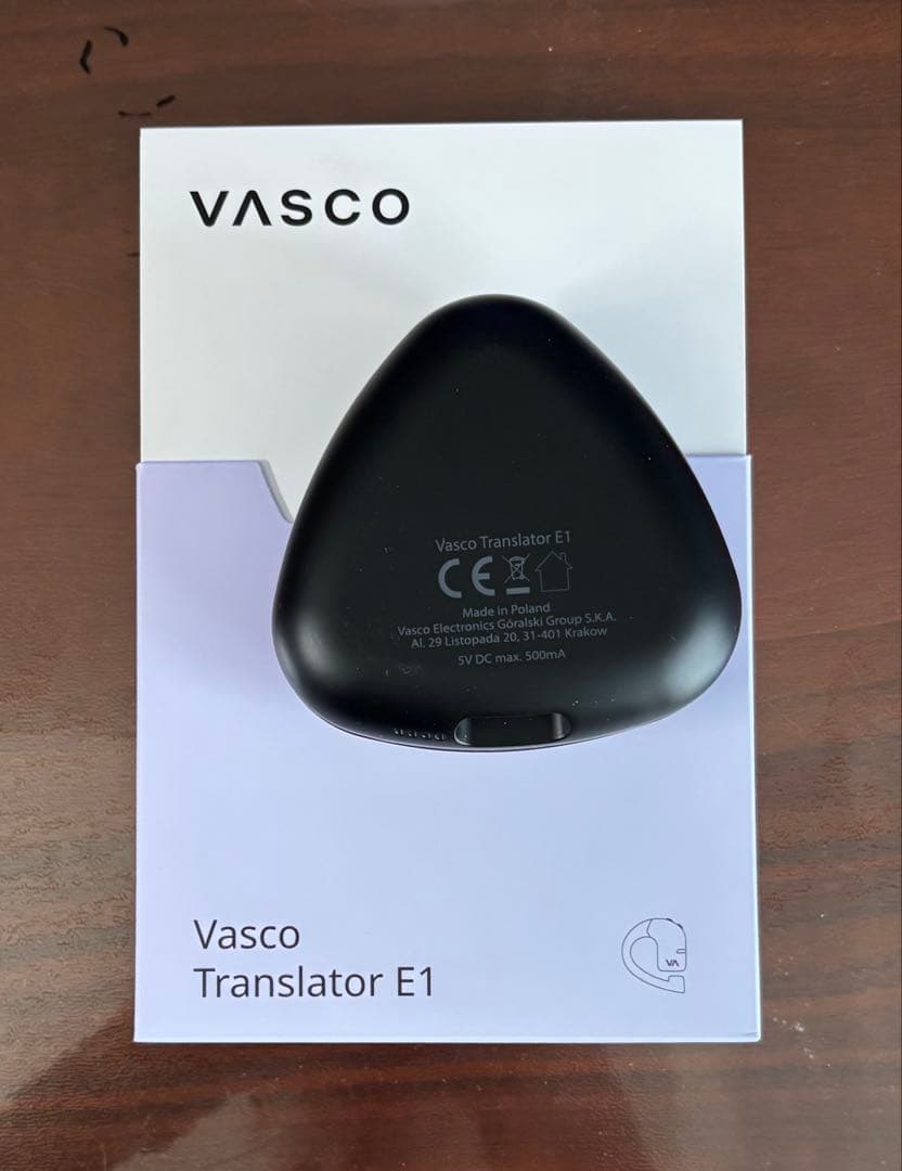 Vasco Translator E1 / 翻訳用イヤホン 新同品