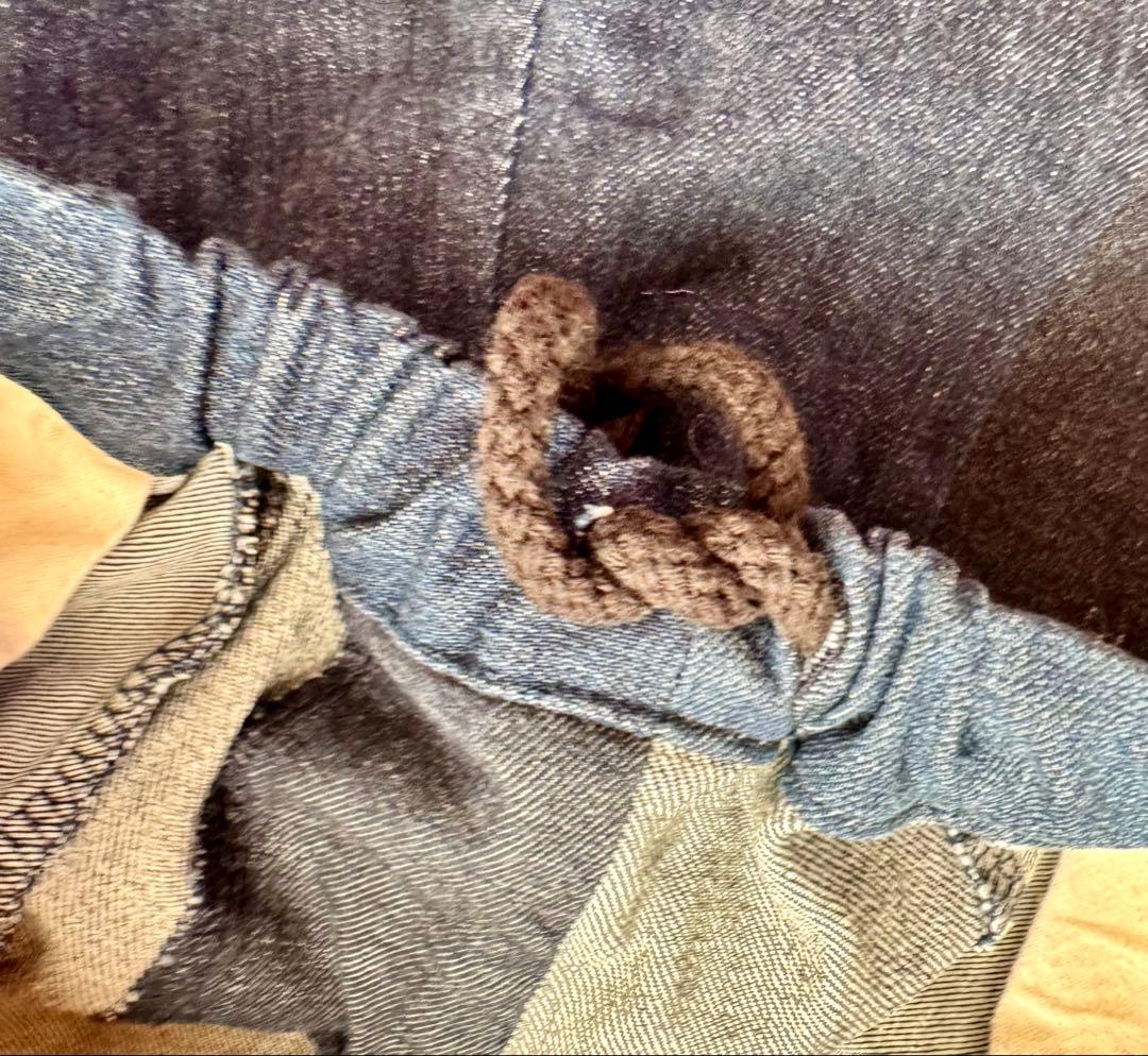 無印良品 つながる服 デニムパンツ 巾着 ２点セット まとめて