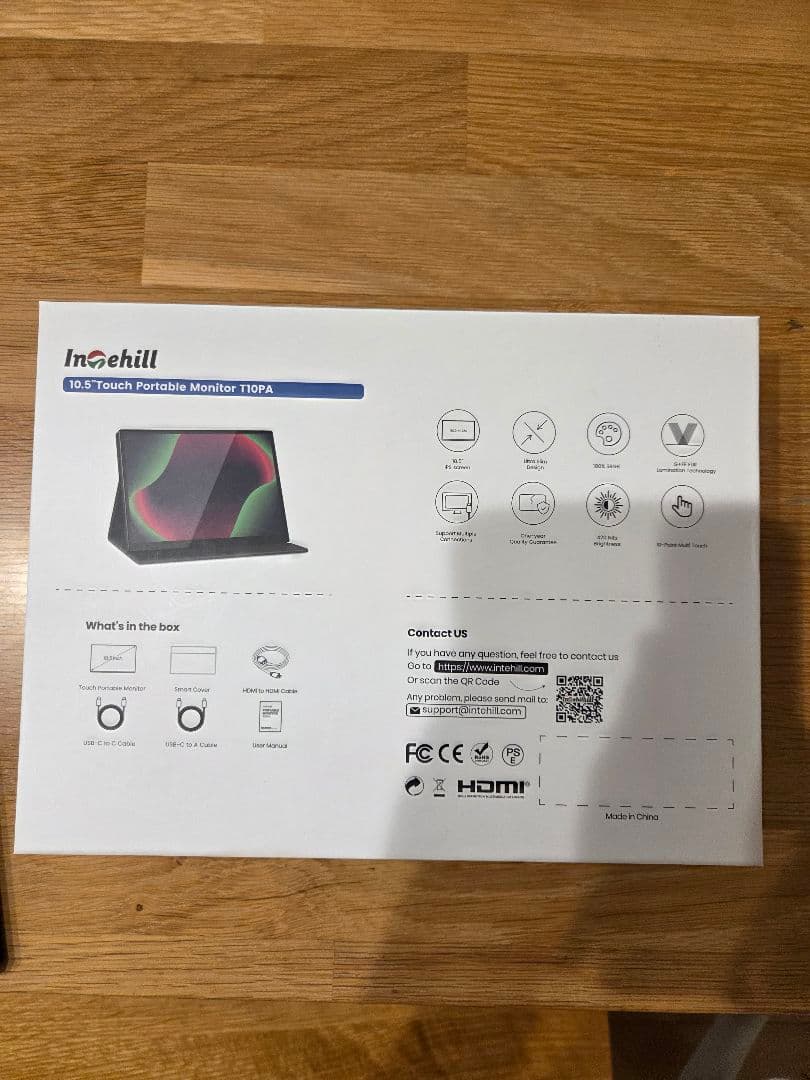 Intehill ポータブルディスプレイ T10PA ブラック