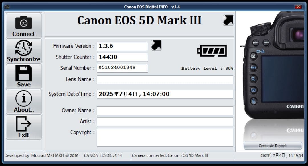 Canon EOS 5D Mark III デジタル一眼レフ