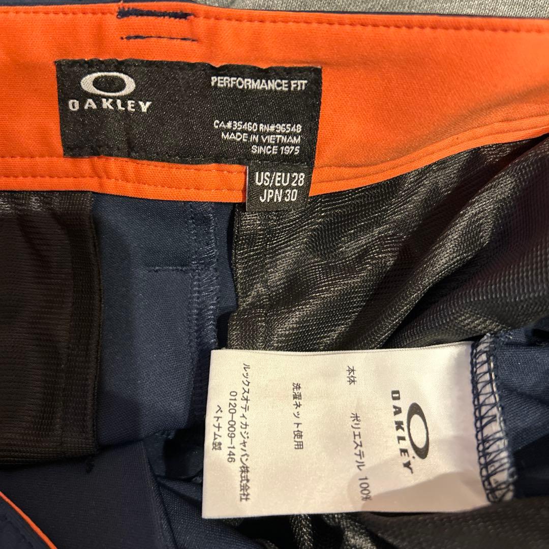 【美品】OAKLEY ゴルフウェア 上下セットアップ ジャージ 刺繍ロゴ 古着