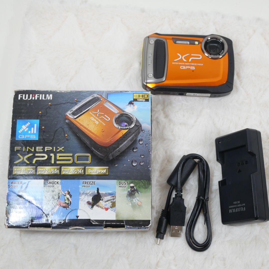 Fujifilm XP150 GPS 防水耐衝撃 デジタルカメラ