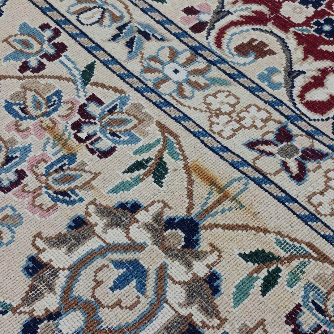 GHR Y2667 高級ペルシャ絨毯 ナイン産 ウール 大判