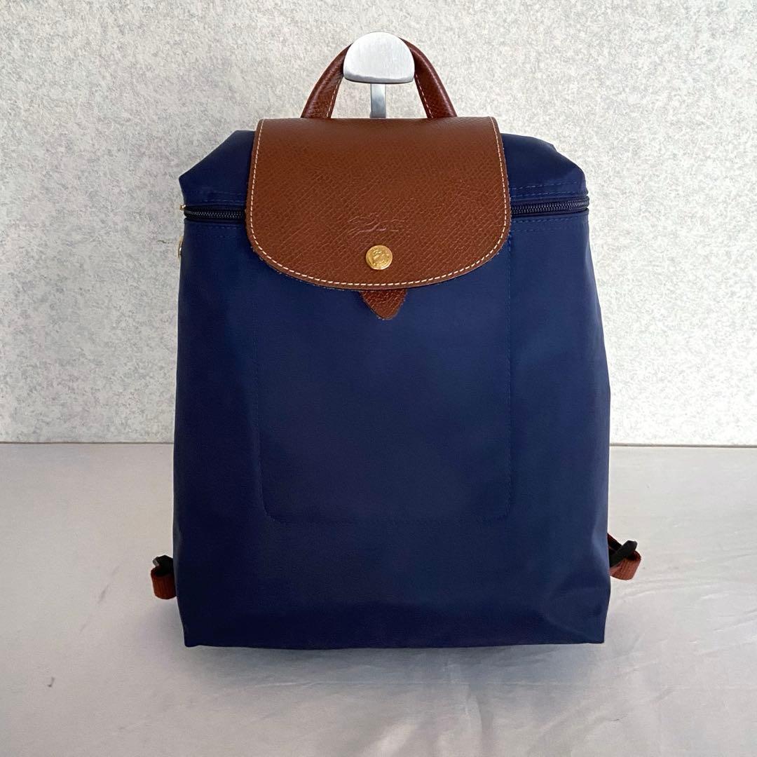 極美品✨Longchamp ロンシャン プリアージュ リュック ネイビー