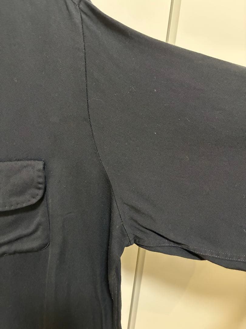 1950s towncraft タウンクラフト ブラック レーヨンギャバシャツ