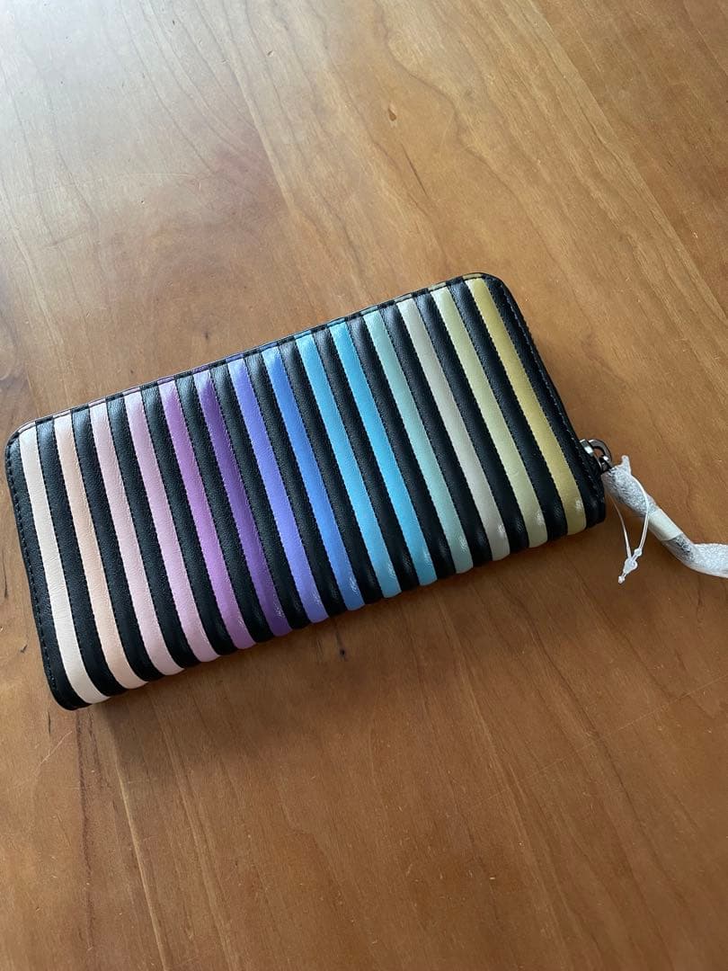 COACH グラデーションストライプ 長財布