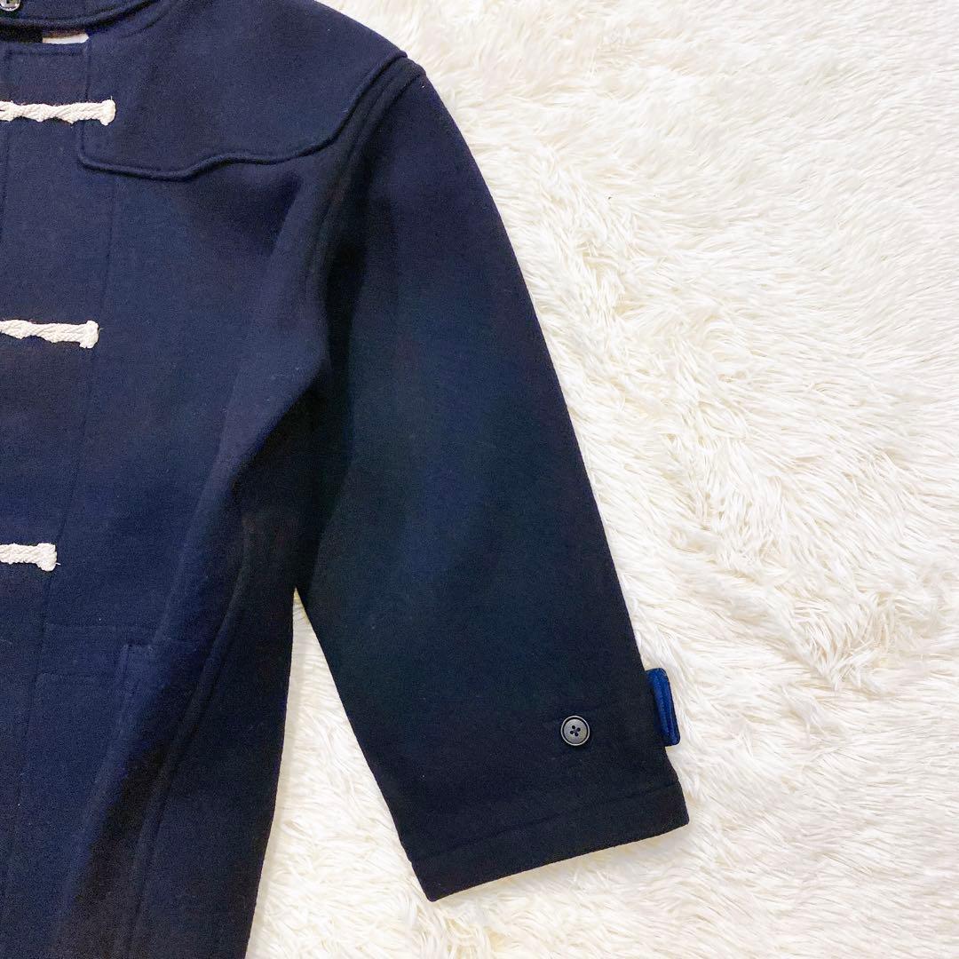 【美品】ワンダフルワールド　カネコイサオ　クマ刺繍ダッフルコート　ネイビー