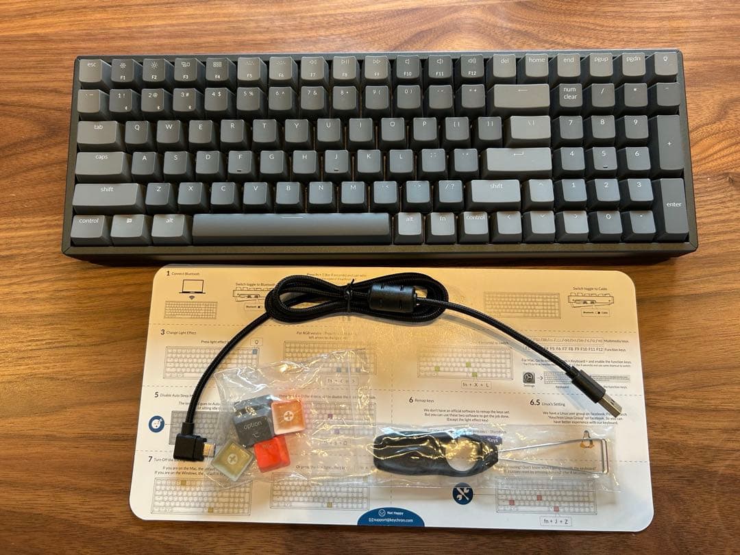 【永谷園】Keychron K4　メカニカルキーボード　グレー