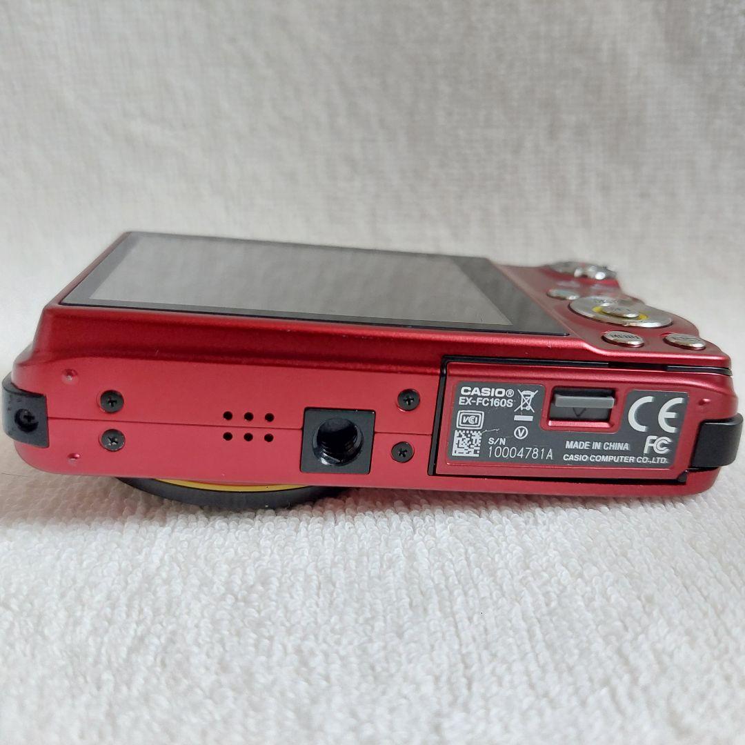 美品 CASIO コンパクトデジタルカメラ EXILIM EX-FC160S 赤