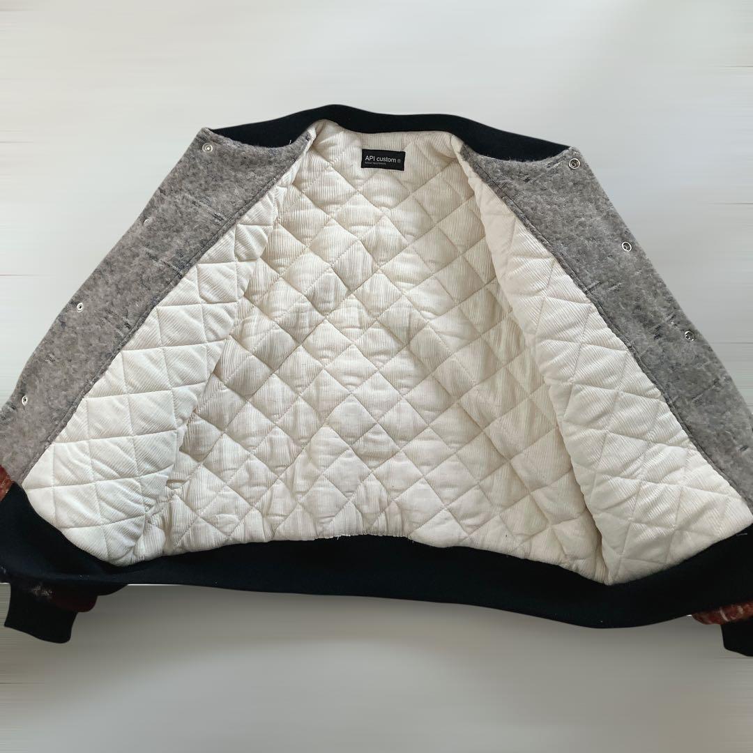 け*ぱ様 api customリメイクスカジャンMA-1 ハンドメイド ウール