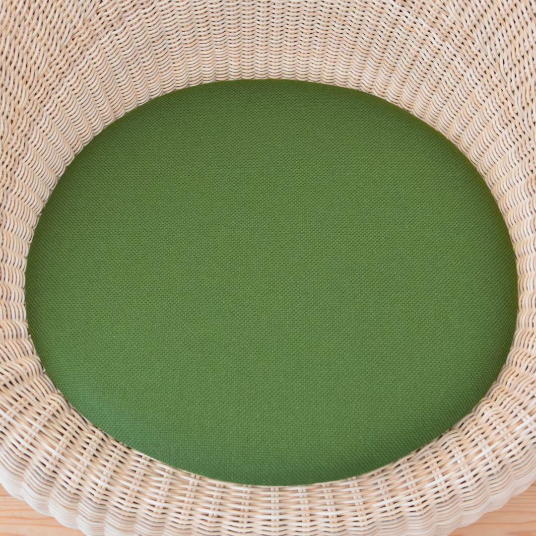 YMK長岡　剣持勇　ラウンジチェア　アームレスチェア　ラタン　籐