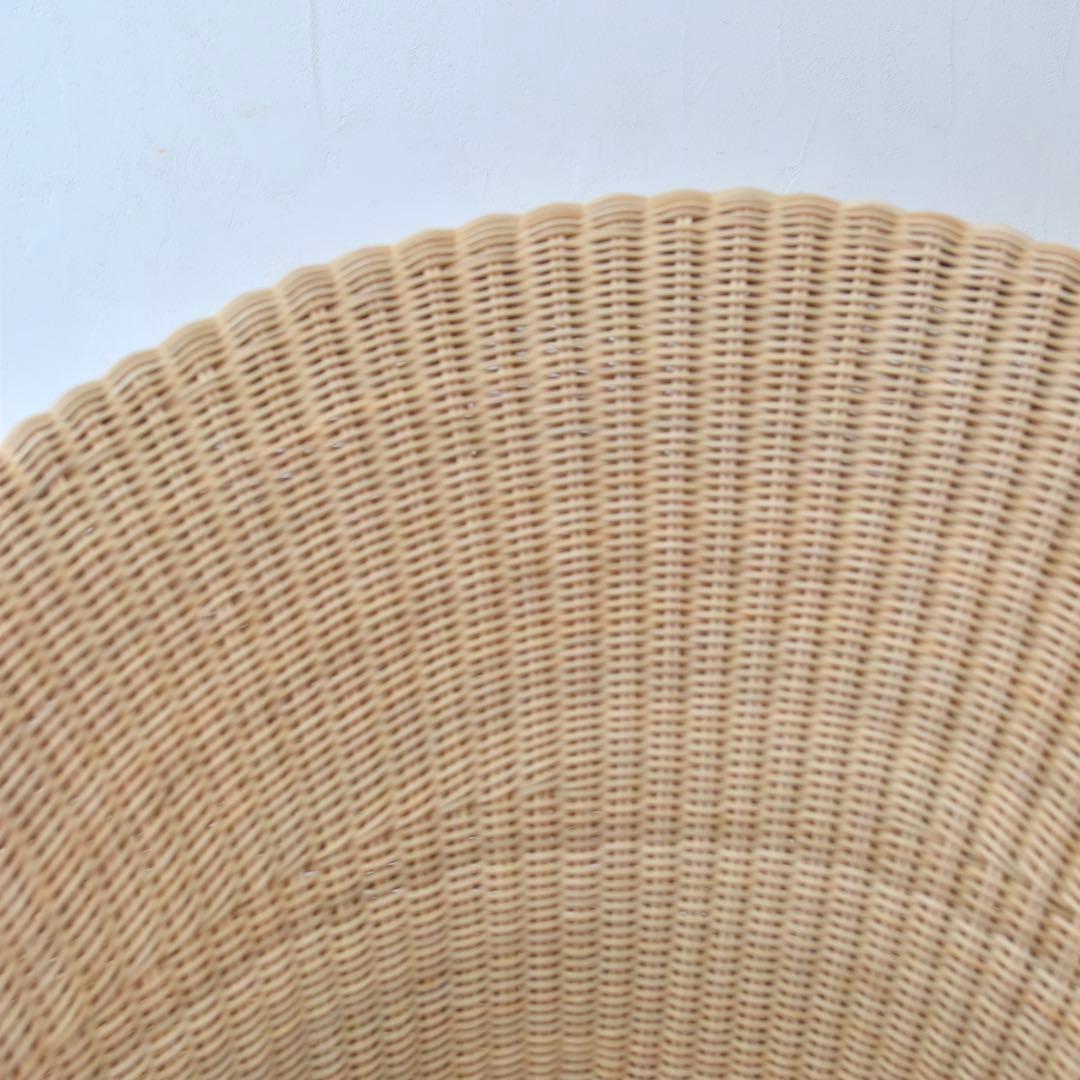 YMK長岡　剣持勇　ラウンジチェア　アームレスチェア　ラタン　籐