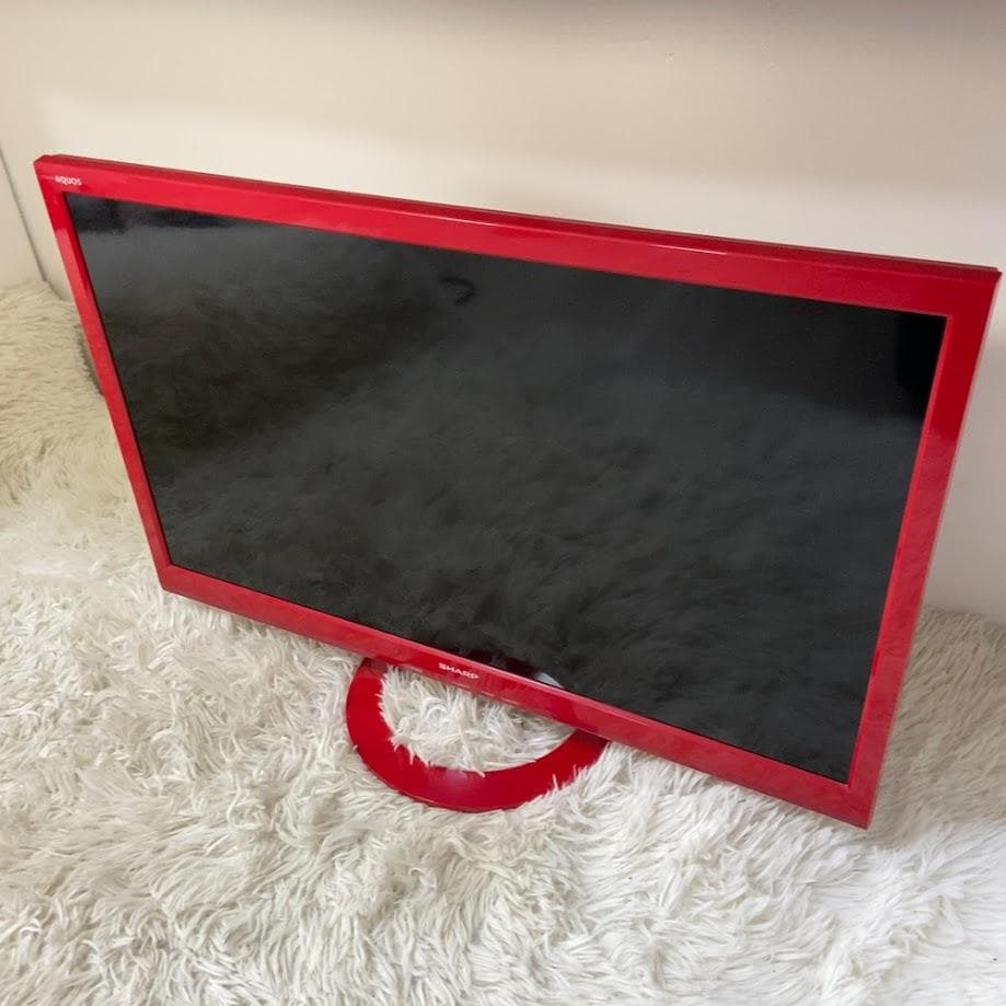 希少な赤！ LC-24K40 SHARP 液晶テレビ AQUOS 2017年製