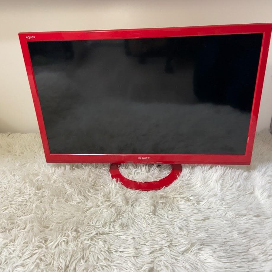 希少な赤！ LC-24K40 SHARP 液晶テレビ AQUOS 2017年製