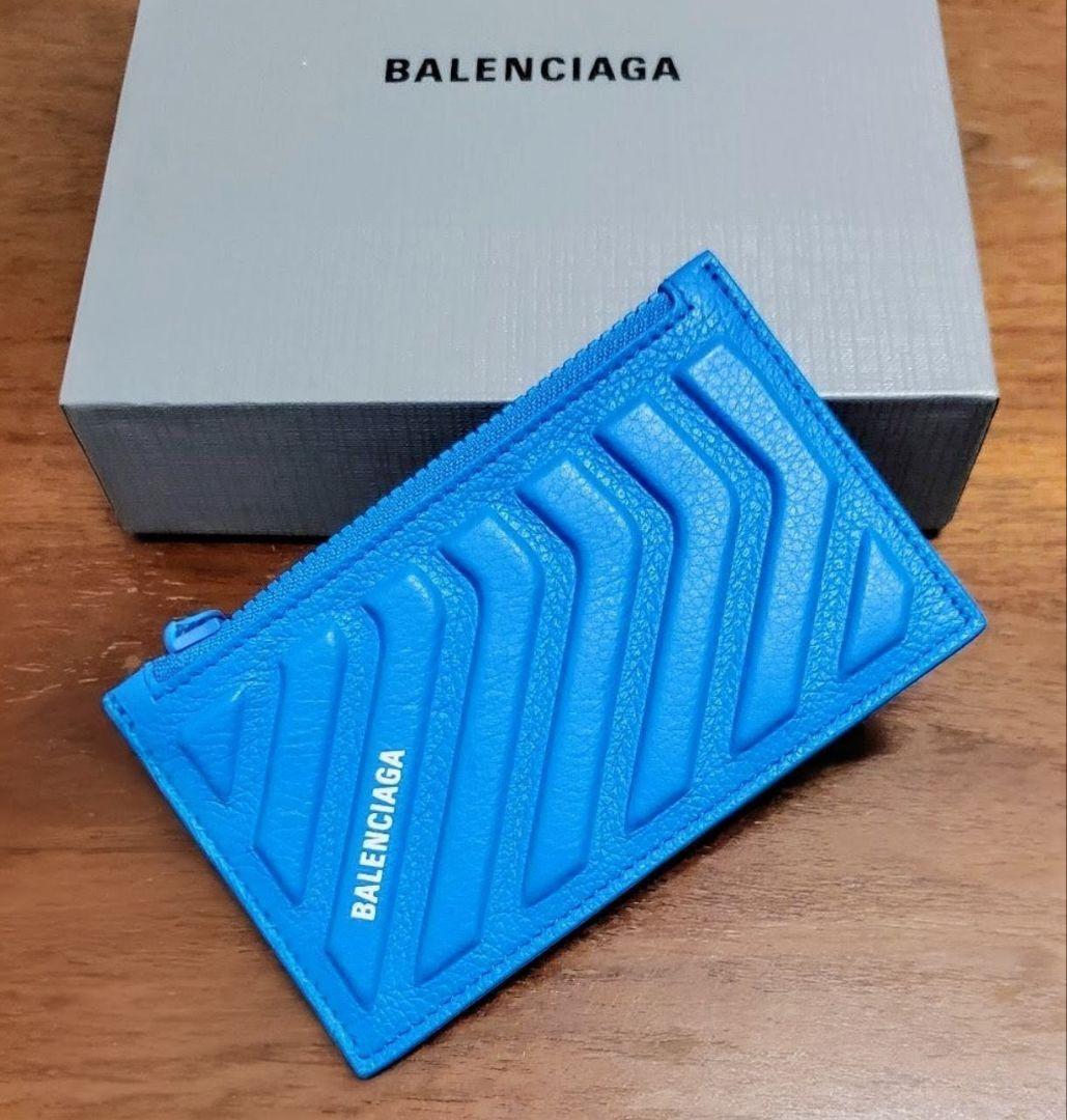 バレンシアガ　新品　メンズ　フラグメントケース(ブルー)