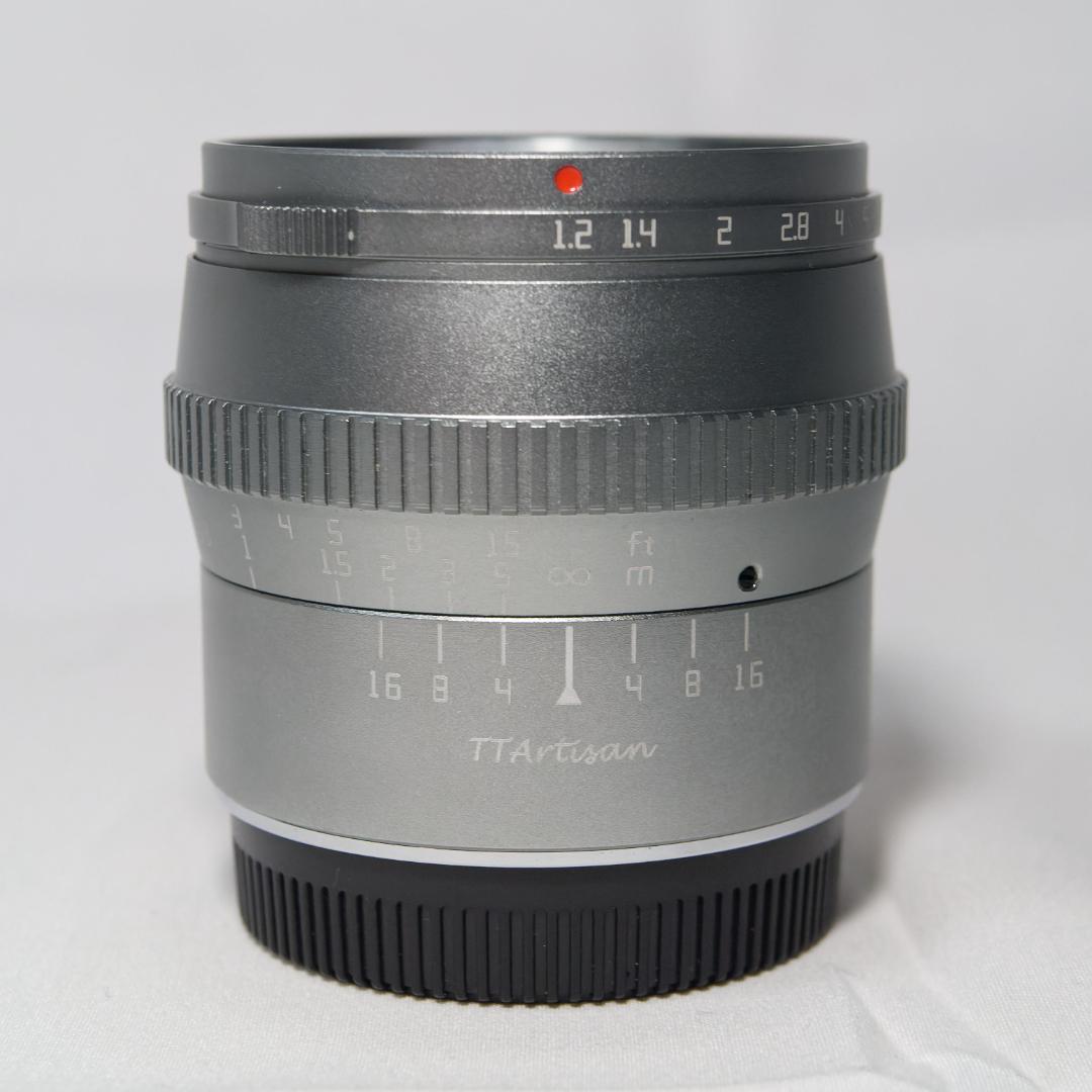 TTArtisan 50mm f/1.2　M4/3マウント　限定チタニウムカラー