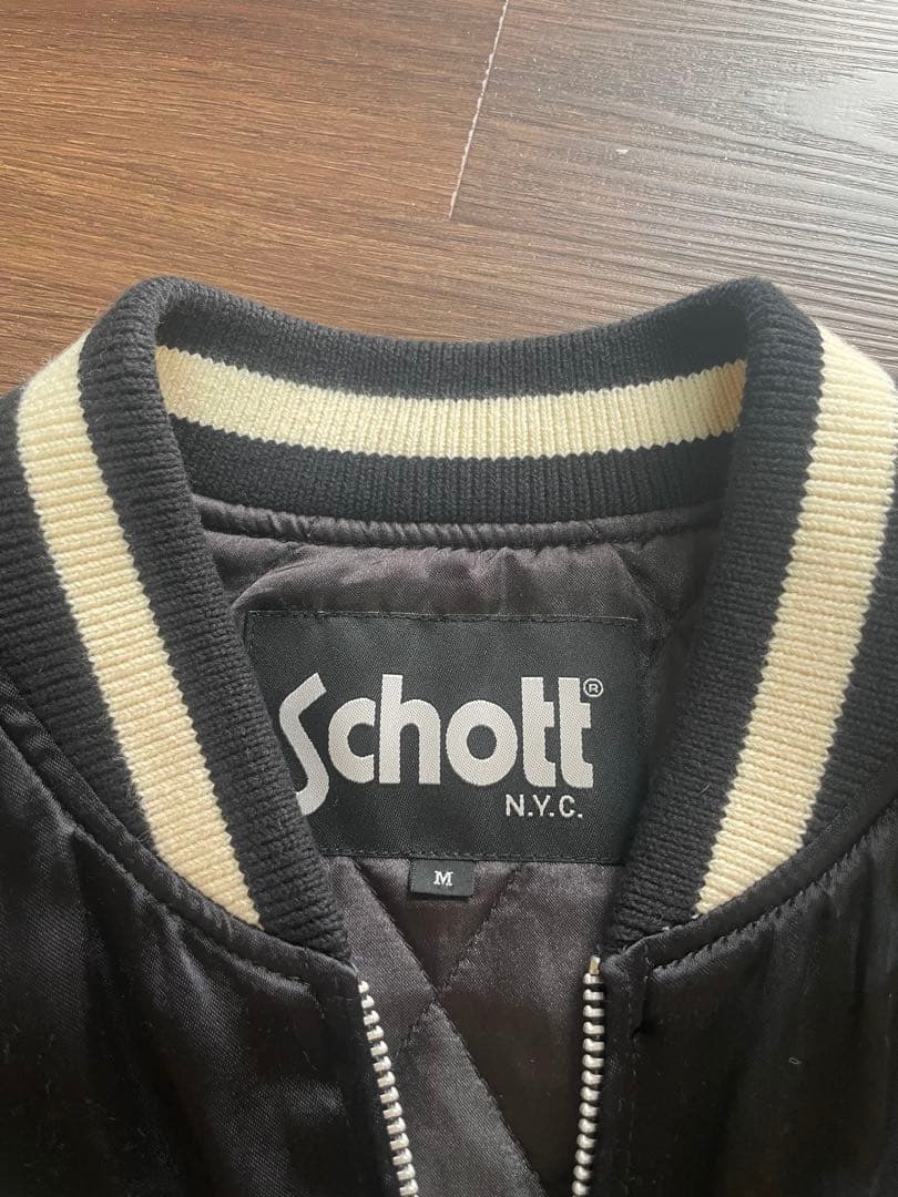 schott ショットスカジャン　Mサイズ 黒地