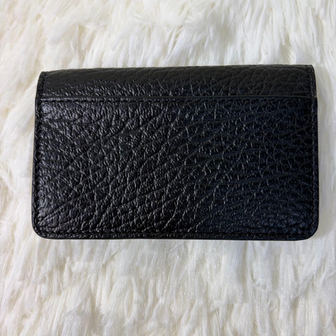 【✨極美品✨】メゾンマルジェラ 4ステッチ 名刺入れ カードケース ブラック