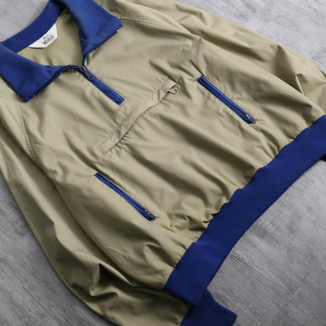 ジャケット・アウター 1970-80s woolrich half zip cotton pull