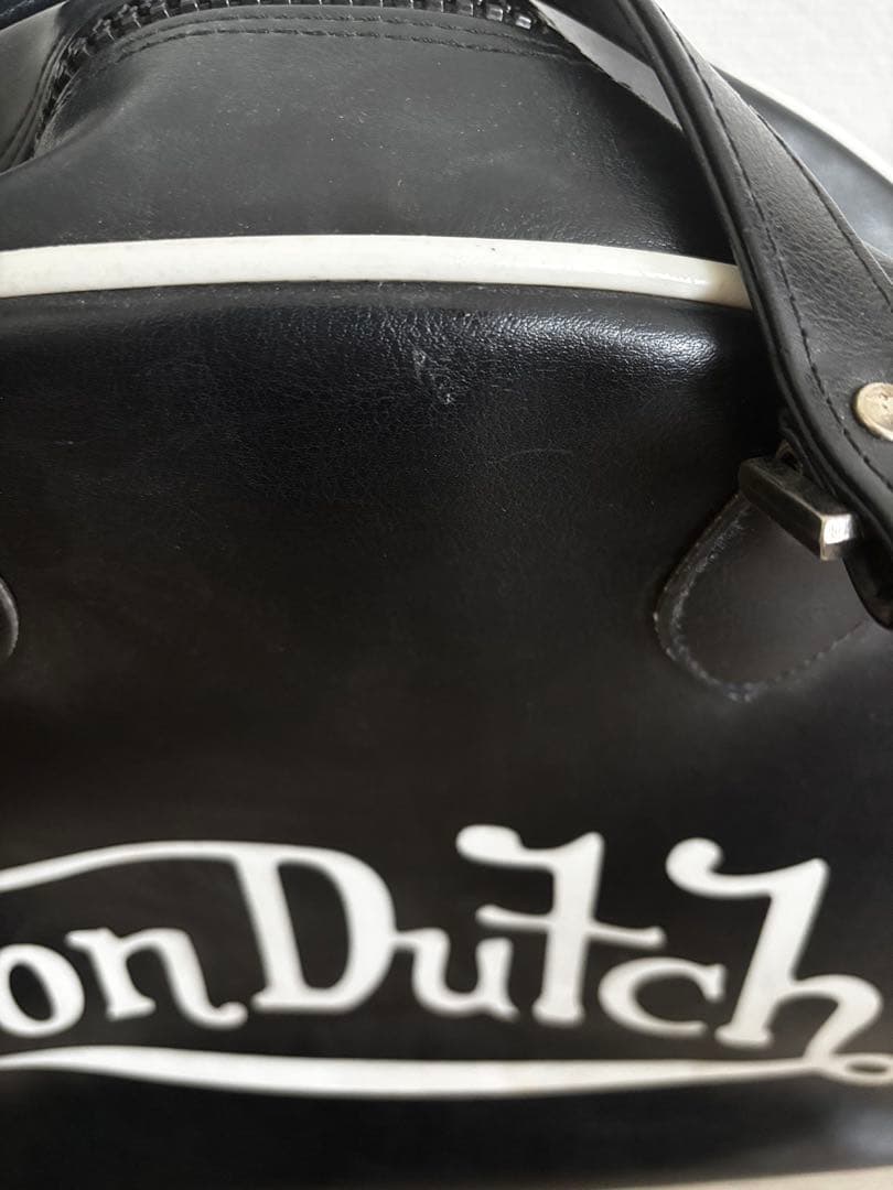 【Von Dutch】 ボストンバック　白　黒