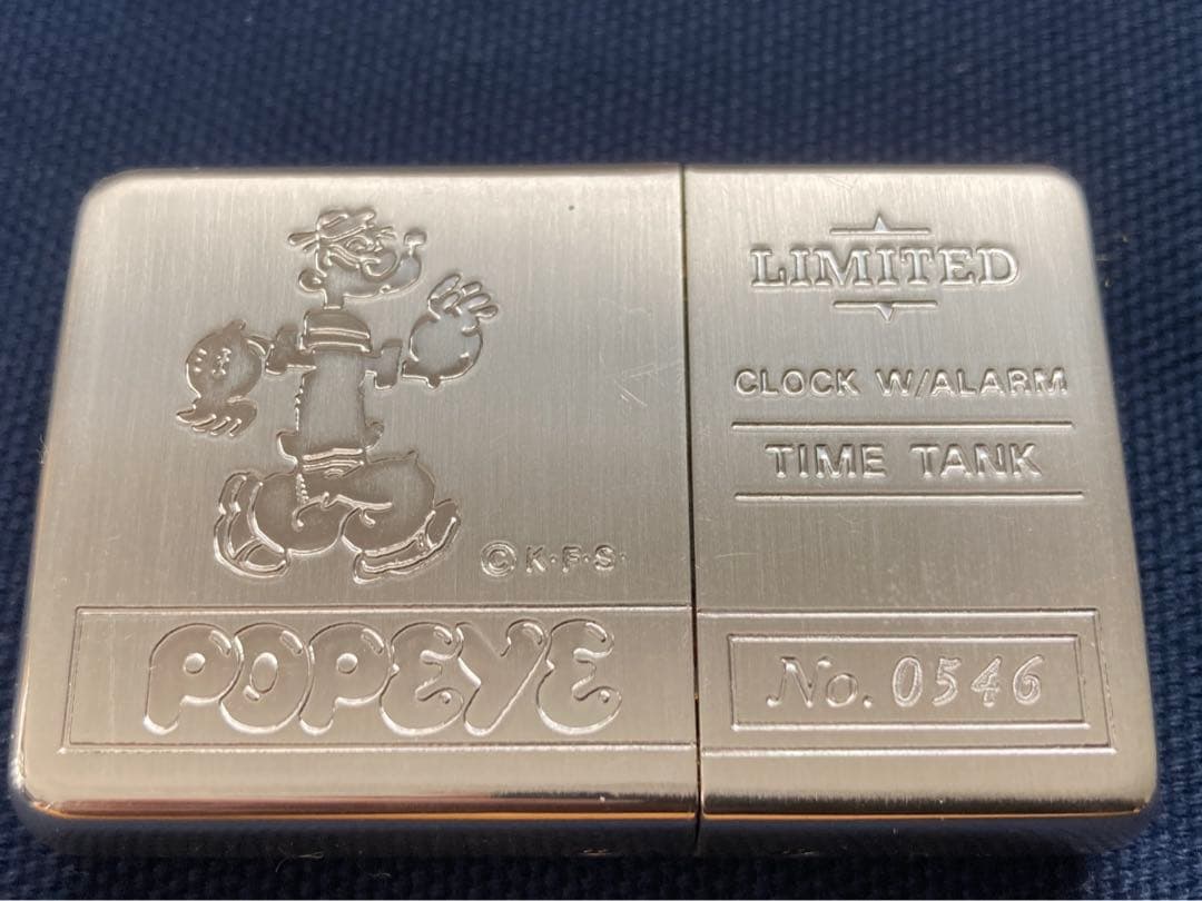 zippo ポパイ 時計　稼働中 。分解掃除済み