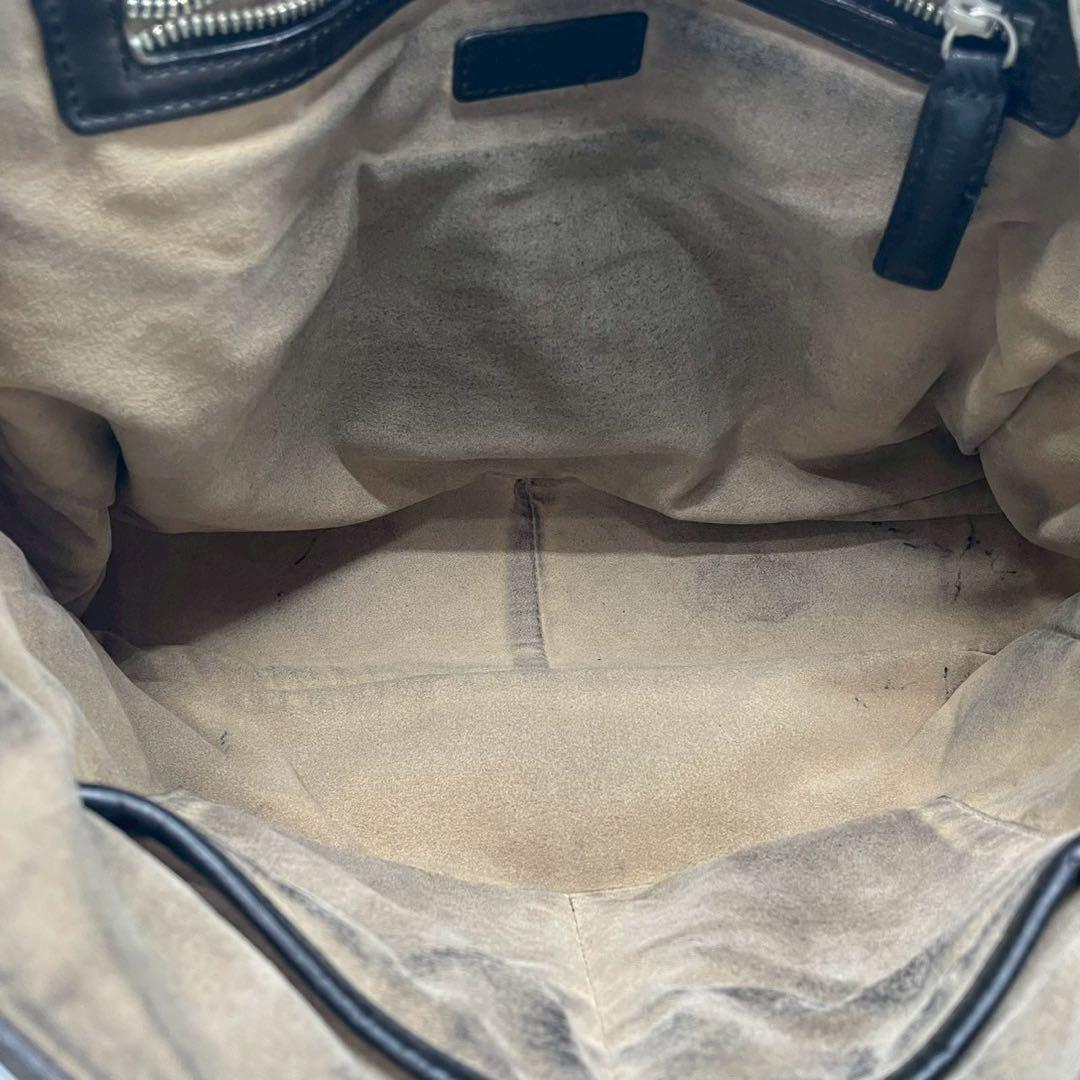 ココマイスター　マットーネ　ショルダーバッグ　レザー　メッセンジャー　黒