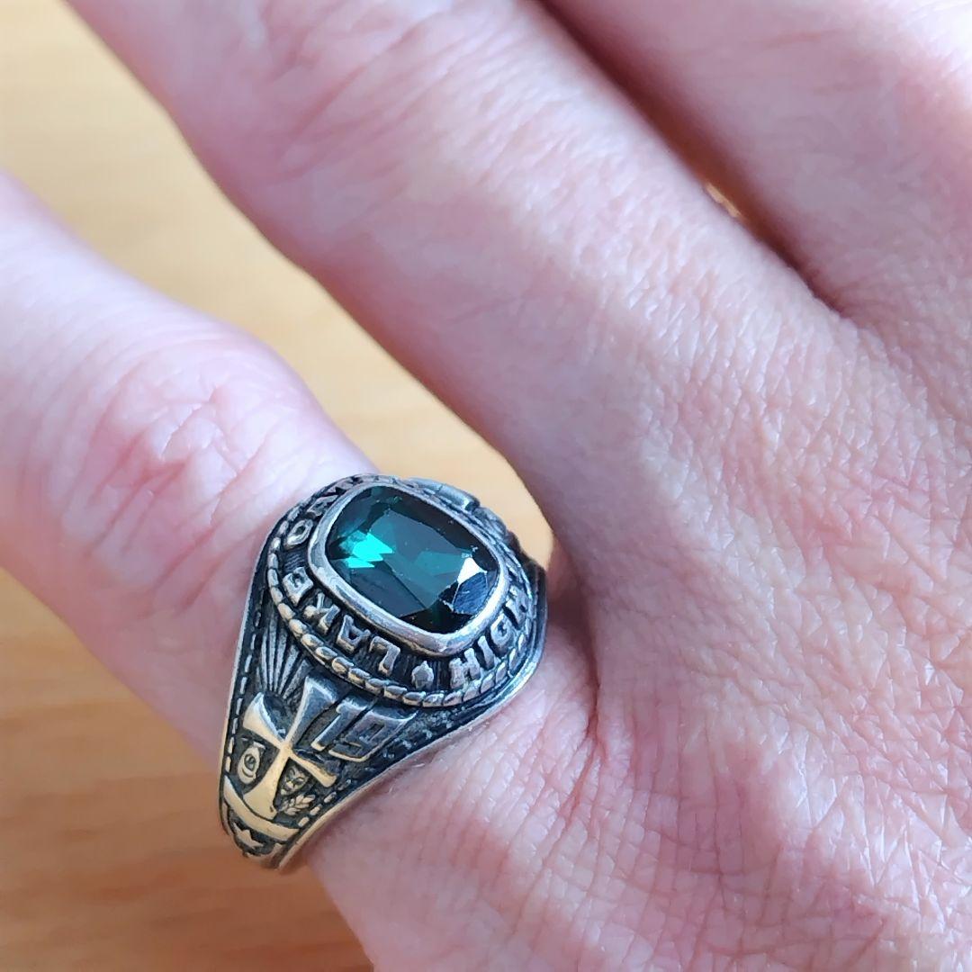 シルバー製 Jostens カレッジリング 1978年 11.5号 STER刻印