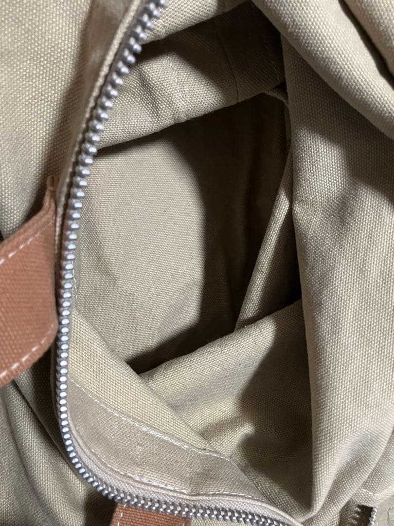 17ss コムデギャルソンオム キャンバス トートバッグ ベージュ ブラウン