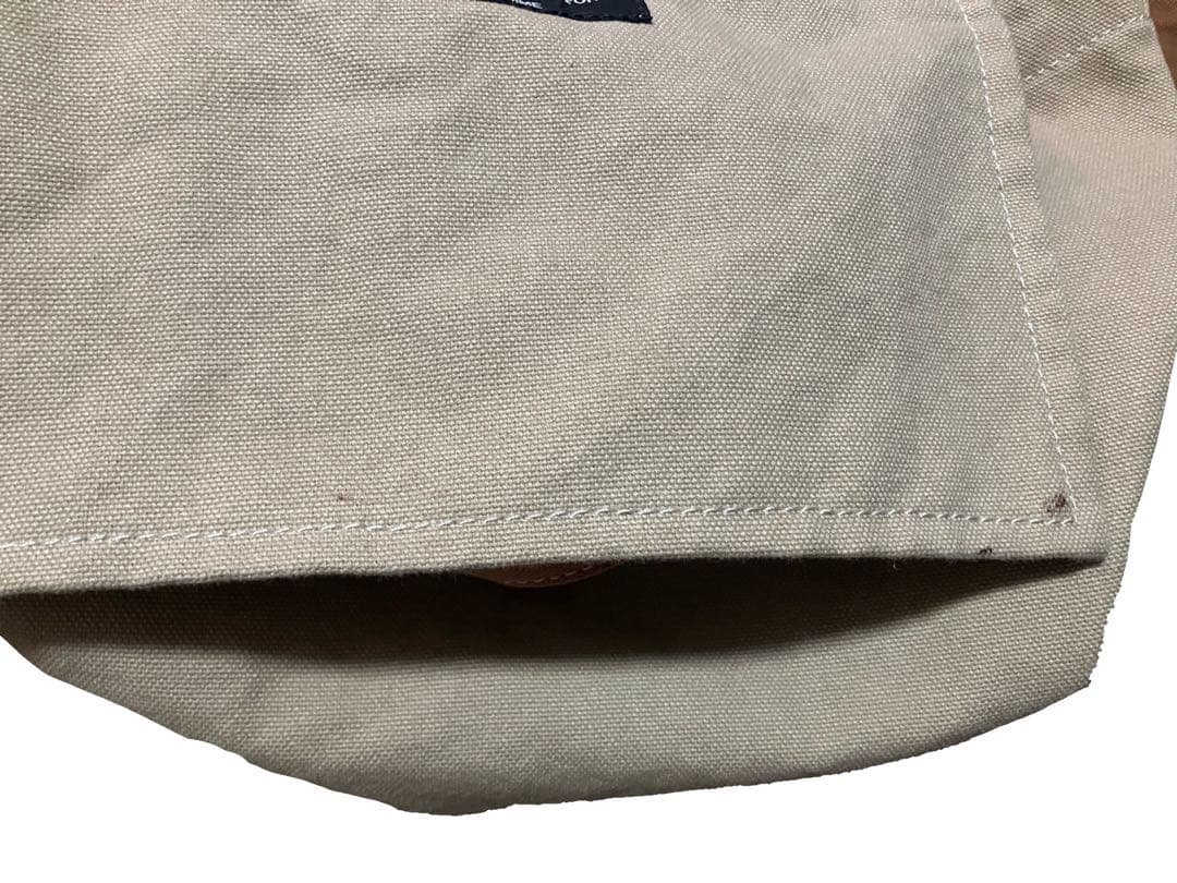 17ss コムデギャルソンオム キャンバス トートバッグ ベージュ ブラウン