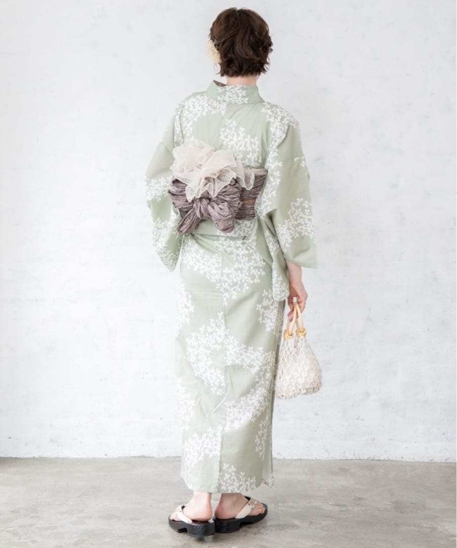 ☆ゆかた館グレース☆こだわり浴衣5点セット Mサイズ