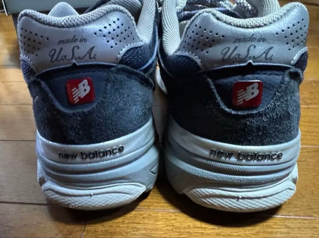 New Balance M990NB3 990v3 ネイビー スニーカー27.5