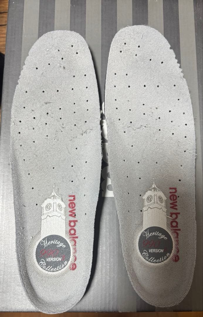 New Balance M990NB3 990v3 ネイビー スニーカー27.5