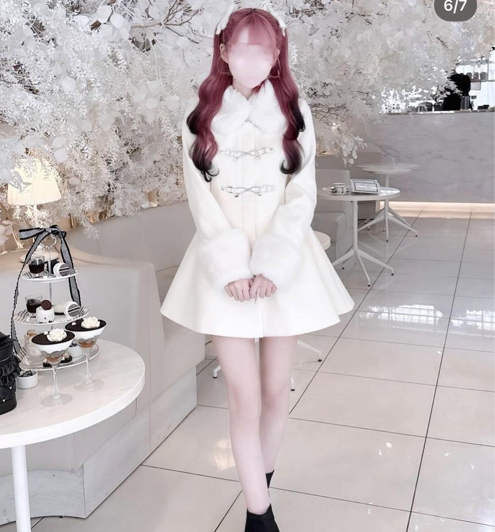 【タグ付き新品】honey mew ハニーミュウ　リボンビットコート Fサイズ